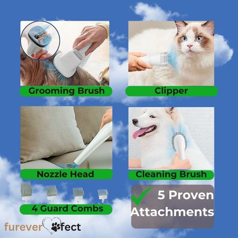 FurClean Pet Grooming Vacuum